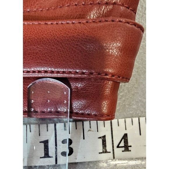 Anthropologie‎ Pilcro Womens 4 Fit and Flare Faux Leather Mini Skirt NWT - Picture 7 of 11